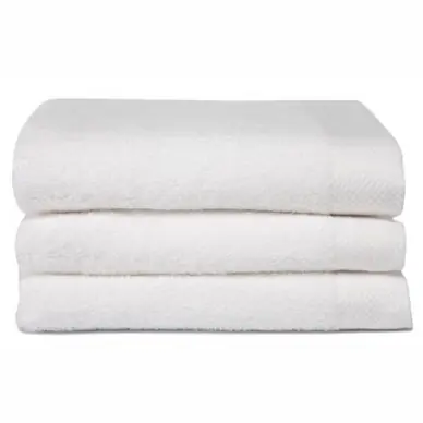 Serviette de Toilette Seahorse Pure White (Lot de 3) Dernière Chance