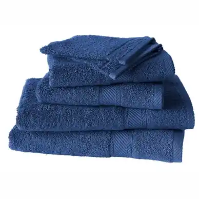 Commander Maintenant Ensemble de Linge de Bain De Witte Lietaer Hélène Blue Indigo (Lot de 6)