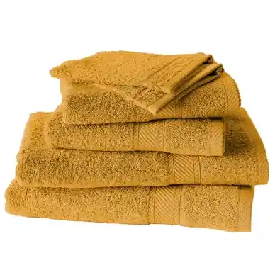 Ensemble de Linge de Bain De Witte Lietaer Hélène Golden Yellow (Lot de 6) Nouvelle Collection