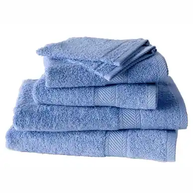 Ensemble de Linge de Bain De Witte Lietaer Hélène Sky Blue (Lot de 6) Super Prix