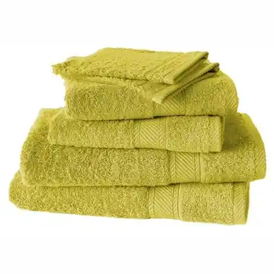 Ensemble de Linge de Bain De Witte Lietaer Hélène Warm Olive (Lot de 6) Populaire