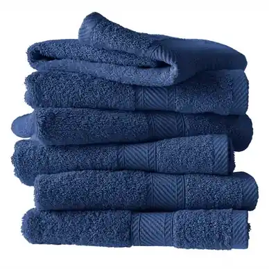 Serviette Invité De Witte Lietaer Hélène Blue Indigo (Lot de 6) Nouvelle Collection