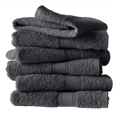Promotion Serviette Invité De Witte Lietaer Hélène Ebony (Lot de 6)