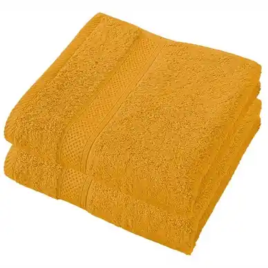 Authentique Serviette de Toilette De Witte Lietaer Stéphanie Golden Yellow (Lot de 2)