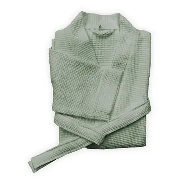 Nouvelle Collection Peignoir Heckett Lane Wafel Lang Granite Green