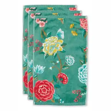 Serviette d‘Invité Pip Studio Good Evening Green (Lot de 3) Populaire