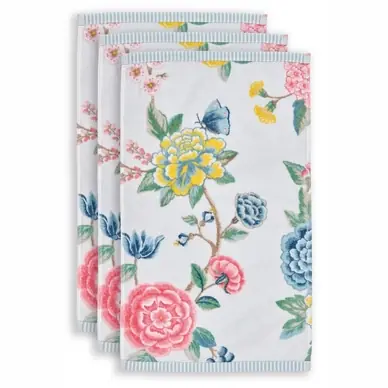 Achat Immédiat Serviette Invité Pip Studio Good Evening White (Lot de 3)