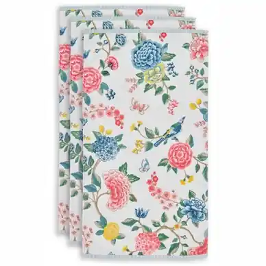 Expédition Rapide Serviette de Toilette Pip Studio Good Evening White (Lot de 3)