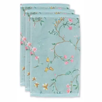 Serviette Invité Pip Studio Les Fleurs Blue (Set de 3) Nouveauté