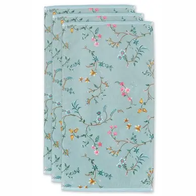 Serviette Pip Studio Les Fleurs Blue (Set de 3) Expédition Rapide