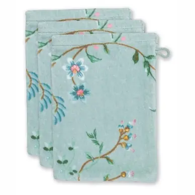 Bon Marché Gants de toilette Pip Studio Les Fleurs Blue