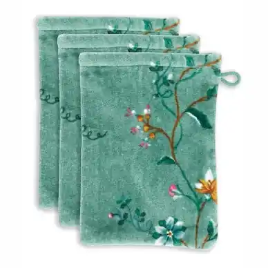 Retour Gratuit Gant de Toilette Pip Studio Les Fleurs Green (Set de 3)