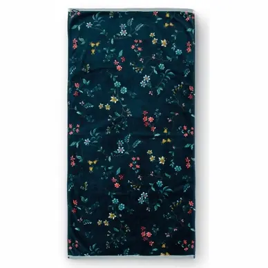 Serviette de Bain Pip Studio Les Fleurs Bleu Foncé (70 x 140 cm) Meilleure Vente