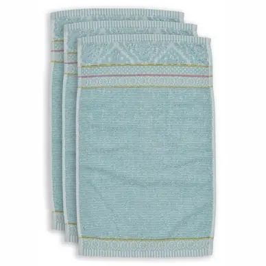 Top Vente Serviette Invité Pip Studio Soft Zellige Blue (Lot de 3)