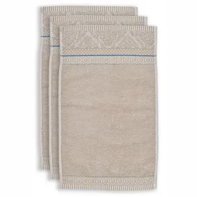Commander Vite Serviette Invité Pip Studio Soft Zellige Khaki (Lot de 3)