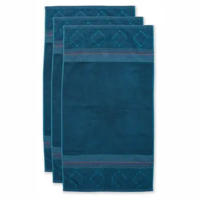 Solde Serviette de Toilette Pip Studio Soft Zellige Dark Blue (Set de 3)