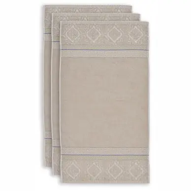 Commander Maintenant Serviette de Toilette Pip Studio Soft Zellige Khaki (Lot de 3)