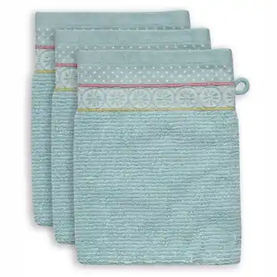 Gant de Toilette Pip Studio Soft Zellige Blue (Set de 3) Remise