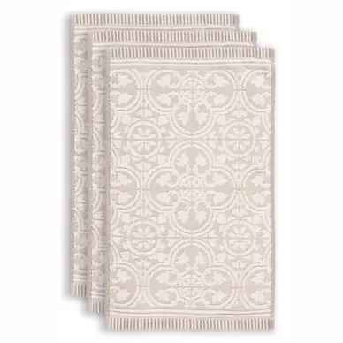 Pas Cher Serviette Invité Pip Studio Tile De Pip Khaki (Set de 3)