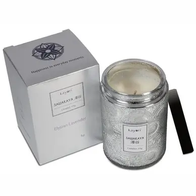 Vente Directe Bougie Parfumée Kayori Sawakaya Gris Argenté