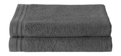 Dernier Modèle Serviettes de Douche De Witte Lietaer Imagine Antracite (Set de 2)