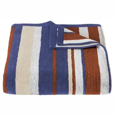Prix Réduit Serviette de Bain De Witte Lietaer Ophélia Winter Caramel Blues (100 x 150 cm)