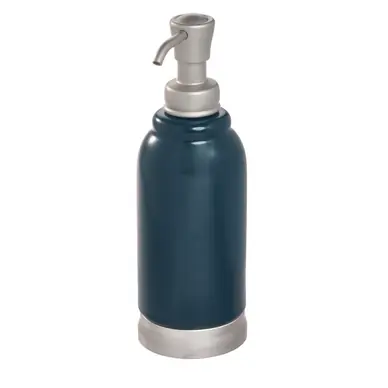 Commander Vite Distributeur de Savon iDesign Bexley Bleu (7 x 7 cm)