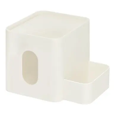 Bon Marché Boite à Mouchoirs iDesign Avec Bacs de Rangement Crème