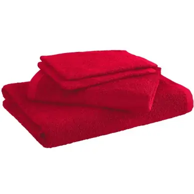 Meilleur Choix Ensemble Linge de Bain MOODIT Troy Deep Red (Lot de 4)
