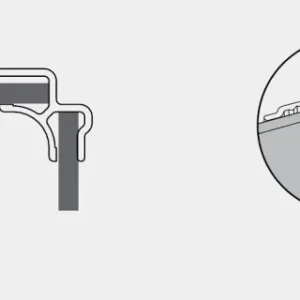 Meilleur Choix Profilé d‘angle rentrant pour panneau mural DECOFAST - Brossé Mat - H2000mm