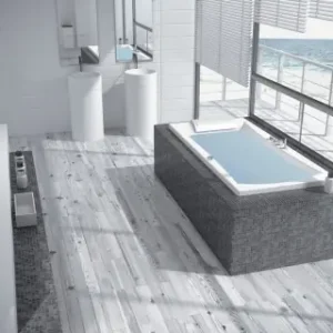 Achat Immédiat Baignoire balnéo CONCERTO 200x95 - Tête à Droite - Air Hotel