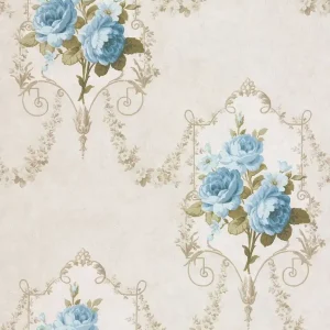 Beige & Blue Floral Prix Promo