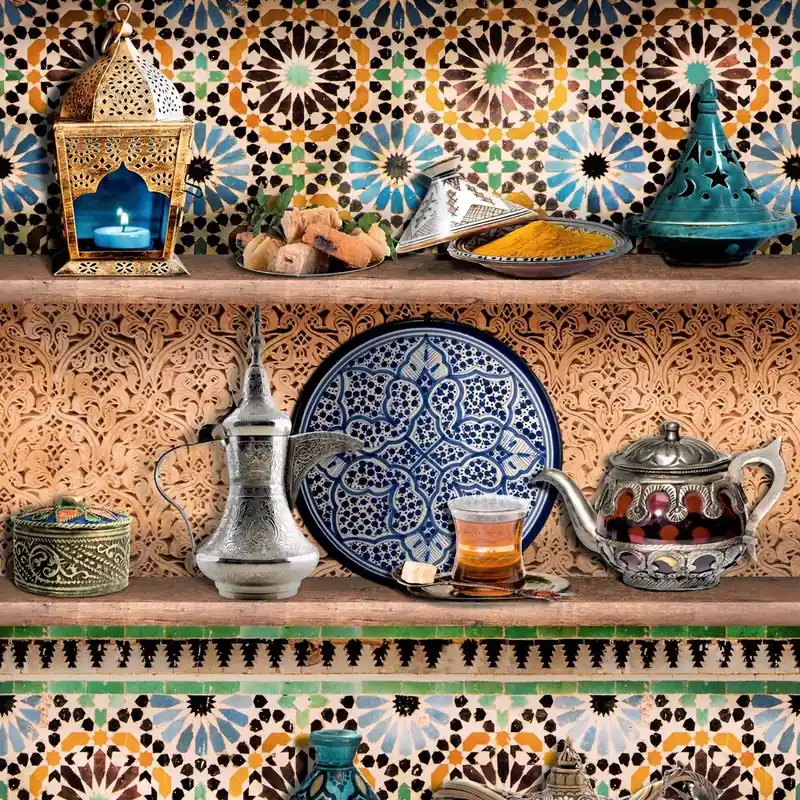 Produit De Marque Multicolour Mediterranean Shelves