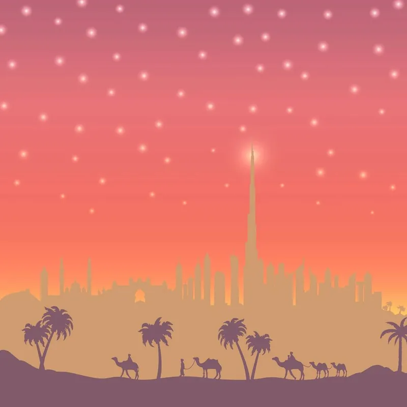 Satisfait Ou Remboursé Red Dubai Landscape
