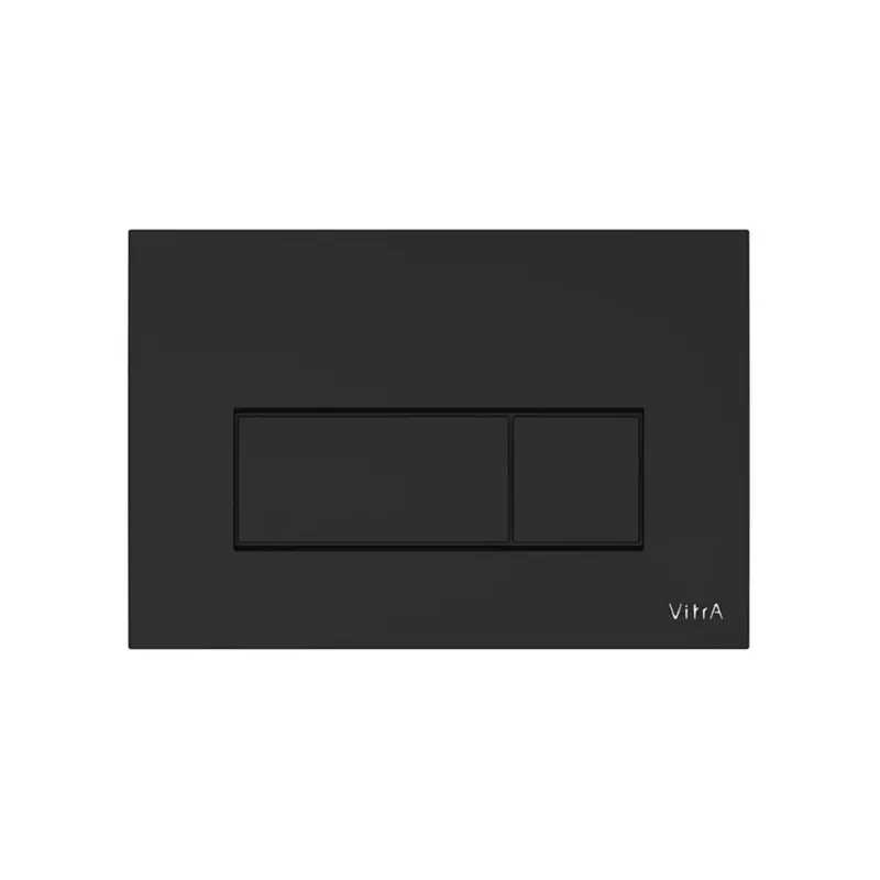 Root Square Plaque de déclenchement double touche, Noir mat (740-2311) Expédié Aujourd'hui