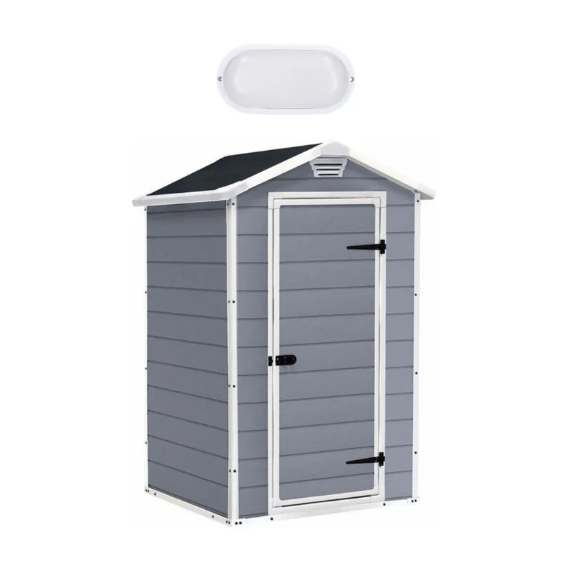 Nouvelle Collection Keter Manor 4x3 abri de jardin + plafonnier LED inclus (230446-WO744)
