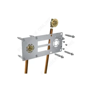 Commander Maintenant Sortie de cloison double pour tube cuivre Ø 14 mm à souder (entraxe 150 mm) - ROBIFIX