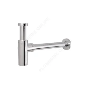 Haute Qualité Siphon DESIGN laiton chromé pour lavabo - 1"1/4 Sortie Ø 32 mm