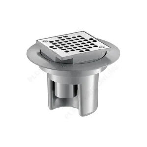 Siphon de sol avec grille Inox 100x100 mm - DELABIE Super Prix