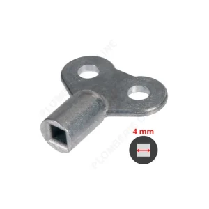 Clé avec carré de 4 mm pour purgeur et vidange de radiateur ZCLE4 - THERMADOR Authentique