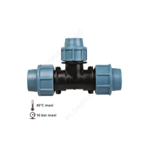 Meilleure Vente Té réduit 32 - 25 -32 pour tube PE (polyéthylène) UNIDELTA