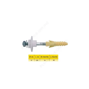 Livraison Express Jeu de fixations lavabo 10x120 mm - PLOMBELEC