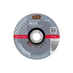 Seulement Aujourd'hui Disque à tronçonner Ø 125 x 1,6 mm Inox à moyeu plat - SCID