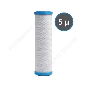 Cartouche filtrante au charbon actif - filtration 5 µ - H 25 cm / 9"3/4 CARBOFILTER - FLUID‘O Achetez Aujourd'hui