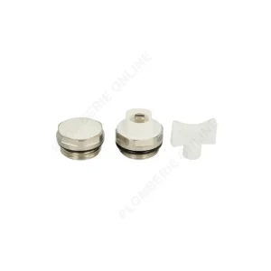 Acheter En Ligne Kit purgeur 1/2" + bouchon 1/2" + clé de purgeur pour radiateur