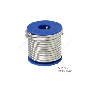 Étain pour brasure tendre plomberie - Sn97Cu3 en bobine de 250 g Jusqu'à Épuisement Des Stocks
