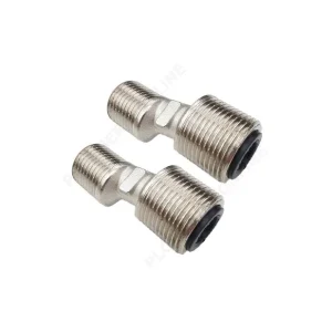 2 Raccords silencieux excentrés 1/2" - 3/4" - déport 8 mm - L 57 mm - pour robinetterie murale douche Remise