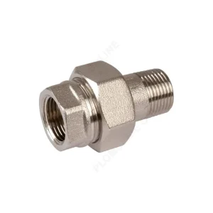 Raccord union droit M F 3/4" (20x27) en laiton nickelé - COMISA Solde