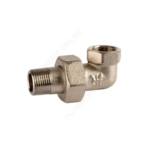 Raccord union coudé M F 3/4" (20x27) en laiton nickelé - COMISA Offre Du Jour