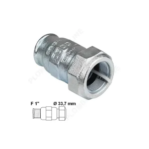 Raccord à compression pour tube acier Ø 33.7 mm - femelle 1" - GEBO Bon Plan